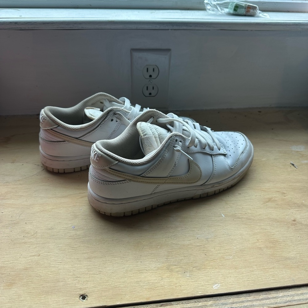 Nike White and Cream Casual Sneakers